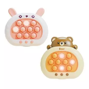 Игровой автомат Let s Toy Tok Tok Push Pop, набор «Кролик + Медведь», популярная корейская игра
