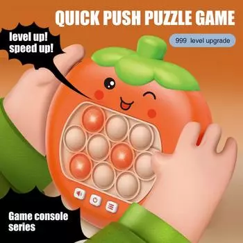 Игровой автомат Quick Push, силиконовый пресс, игрушка для мальчиков и девочек, детская игрушка для вечеринки, электронная звуковая игрушка, игрушка с наземной мышью на кончиках пальцев