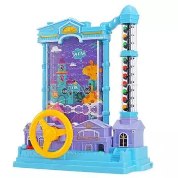 Игровой автомат с трекболом для родителей и детей, интерактивная обучающая головоломка, катящийся мяч, игрушка для детей синий