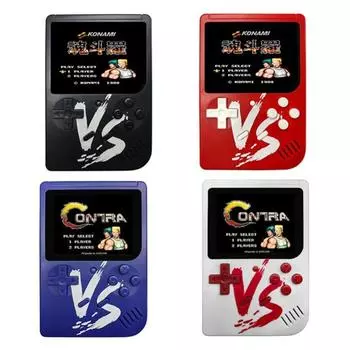 Игровой автомат VS Vintage Classic Mini Palm со встроенным 500 классическими играми и геймпадом белый