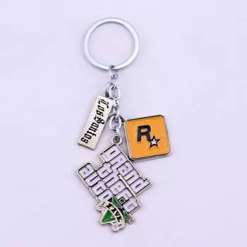 Игровой брелок для мужчин, брелок с буквами, авто, рок-звезда, пряжки для ключей, ювелирный аксессуар, кольцо для ключей для фанатов, подарок