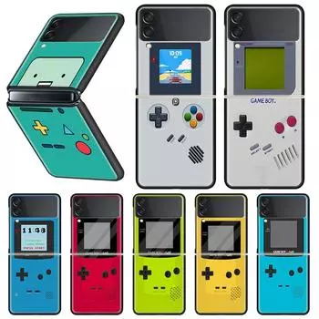 Игровой чехол Gameboy Boy для Samsung Galaxy Z Flip 3 5G Funda ZFlip3, роскошный черный ПК, жесткий противоударный чехол для телефона Samsung Z Flip 3