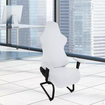 Игровой чехол универсальный пылезащитный однотонный эргономичный мягкий подлокотник для вращающегося компьютера dark pink