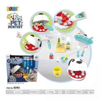 Игровой домик для домашних животных, стоматологическая станция, ролевые игры, игрушки для мальчиков и девочек, доктор, медицинские инструменты, детские игрушки