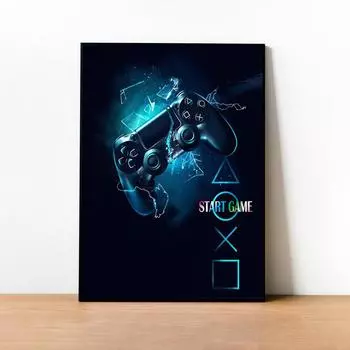 Игровой геймпад плакат граффити настенная живопись холст живопись кафе-бар игровая комната плакат и принты для украшения гостиной фотографии 21x30cm No Frame белый