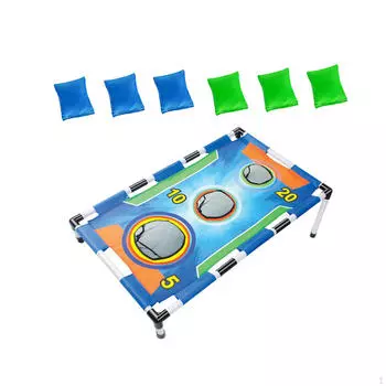 Игровой комплект для метания мешочков с песком, доска для игры в корнхол, 3 лунки, забавное метание мешочков с песком, метание мешочков с песком для игры в помещении