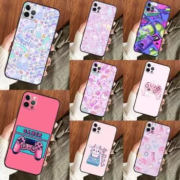 Игровой контроллер 90s Sweet Kawaii Funda для iPhone 14 12 11 13 15 Pro Max Mini X XS XR SE 2020 2022 7 8 Plus, чехол для телефона iPhone 13 Pro