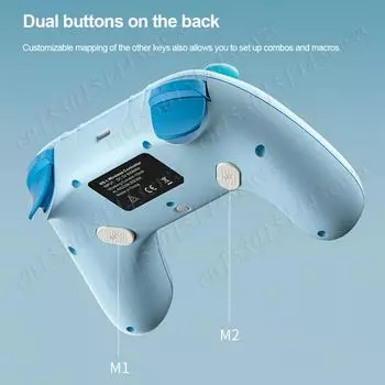 Игровой контроллер Bluetooth-совместимый с двойным джойстиком с эффектом Холла, консольный контроллер 3 режима для Nintendo Switch PC Steam Deck розовый