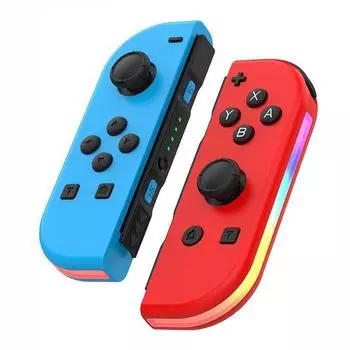 Игровой контроллер Joy-Con Bluetooth RGB с переключаемыми левой/правой ручками для NS null жёлтый/фиолетовый