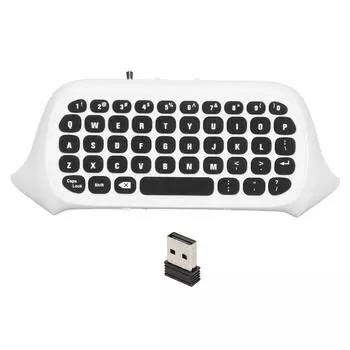 Игровой контроллер-клавиатура 2,4 ГГц, игровая консольная клавиатура со звуком и разъемом для гарнитуры для Xbox Series X белый