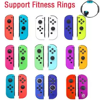 Игровой контроллер L&R Беспроводной геймпад 1 пара с поддержкой фитнес-колец зелёный/фиолетовый