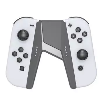 Игровой контроллер, левая и правая зарядная док-станция для Nintendo Switch/Switch OLED Joy-Con, V-образная подставка для зарядки геймпада белый