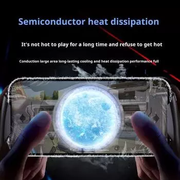 Игровой контроллер Yousheng для мобильного телефона с вентилятором охлаждения, бесщеточным двигателем с низким уровнем шума, универсальный игровой контроллер, телефонный контроллер, джойстик чёрный