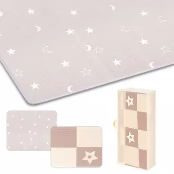 Игровой коврик Artake Baby Playmat Удобный в хранении коврик для стыков, толстый складной водонепроницаемый звукоизоляционный коврик для малышей, коврик для сна, луна, звезды - 2001802