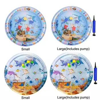 Игровой коврик для домашних животных Play Water Sensor Cat Mat ПВХ Cool Comfort Sensor Water Playmat Интерактивные игрушки для кошек Охлаждающий коврик Товары для кошек 100cm