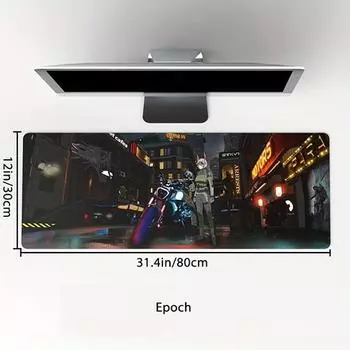 Игровой коврик для мыши AJazzКонкурентоспособный игровой коврик для мышиУвеличенный утолщенный коврик для компьютерного стола с запираемым краем чёрный