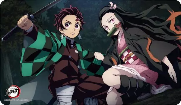 Игровой коврик Ensky, игровой стол, резиновый Kimetsu no Tanjiro Nezuko, универсальный (Карточный коврик, коврик, коврик) «Убийца демонов Яиба» (ENR-041)