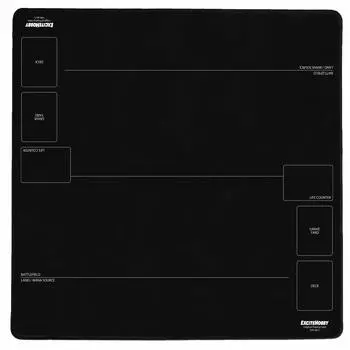 Игровой коврик EXCITE HOBBY, простой дизайн, резиновый коврик для карточной игры, легко переворачивается, поле битвы The Gathering Card Battlefield 60 см x 60 см, нескользящий, магический (MTG)