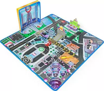 Игровой коврик Paw Patrol True Metal Adventure City Movie с 2 эксклюзивными игрушечными машинками 061190 Игровой коврик Paw Patrol True Metal Adventure City Movie с 2 эксклюзивными игрушечными машинками