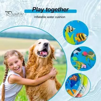 Игровой коврик с датчиком воды для кошек, интерактивная игрушка для кошек, сенсорная подставка для воды с имитацией рыб, утолщенная летняя охлаждающая подставка для домашних животных A