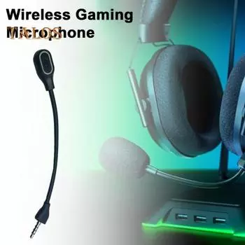Игровой микрофон с регулируемой светодиодной подсветкой, простая установка, шумоподавление, съемный микрофон, замена для AW920h 17cm
