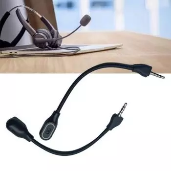 Игровой микрофон с регулируемой светодиодной подсветкой, простой в установке, с шумоподавлением, съемный