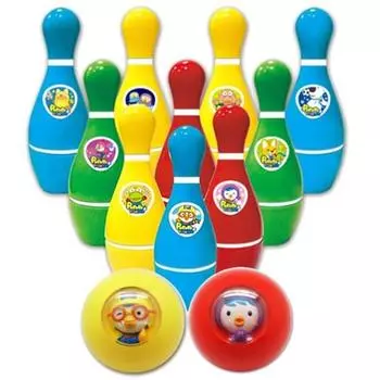 Игровой набор для боулинга Pororo, разноцветныеПопулярные корейские куклы и игрушки