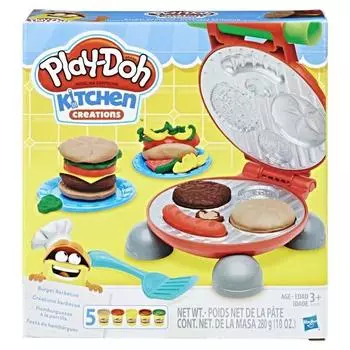 Игровой набор Hasbro Play-Doh Burger, разноцветные, 679 г, корейские игрушки