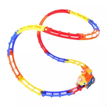 Игровой набор «Электропоезд Трек», образовательная игрушка, детская игрушка, творчество, набор гоночных трасс Lighting