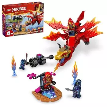 Игровой набор Lego NINJAGO Kai s Source «Битва с драконом» Включает в себя сборную модель и 4 подвижные фигурки ниндзя. Игрушки для малышей-ниндзя. Ниндзя
