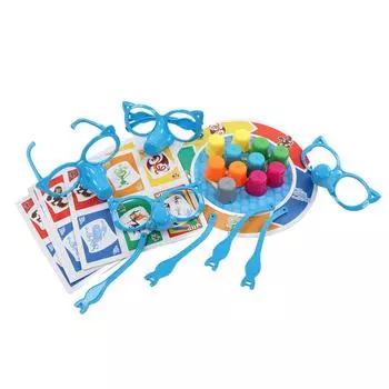 Игровой набор «Лжец» Очки для защиты носа Карточки Интерактивная настольная игра «Растущий нос» для двоих?4 игрока