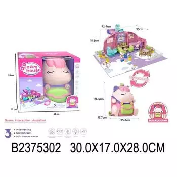 Игровой набор No Mark 2375302 Домик-рюкзак для Куко