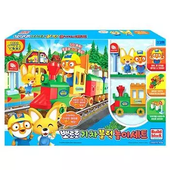 Игровой набор с поездами Pororo, смешанные цвета