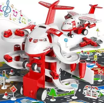 Игровой набор с самолетом и парковкой