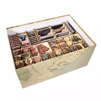 Игровой органайзер Broken Token, совместимый с деревянной игровой коробкой Gloomhaven с несколькими лотками и разделителями -