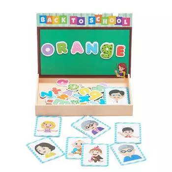 Игровой пазл-подставка с магнитом, английский, 1, 12 деталей, Корея Best Toddler Puzzle Puzzle