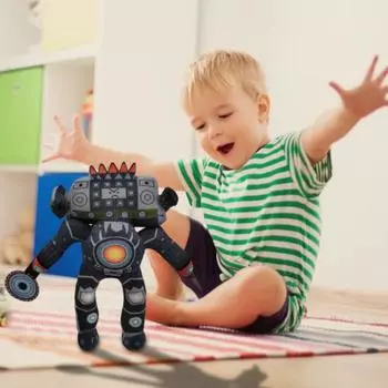 Игровой персонаж, плюшевая игрушка, мягкий унитаз, плюшевый динамик, плюшевая игрушка, коллекционные подарки для любителей игр на день рождения, Рождество 1pc