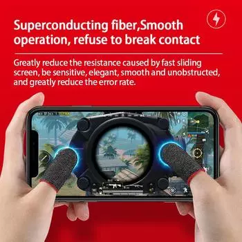 Игровой рукав для пальцев, дышащие кончики пальцев для мобильных игр PUBG, устойчивый к поту, противоскользящий чехол для пальцев