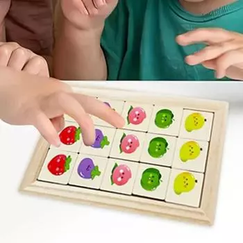 Игровые блоки Движущиеся скользящие игрушки Раннее образование Интеллектуальная головоломка Дети Мальчики Animal