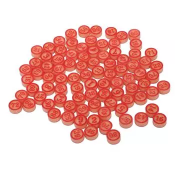 Игровые фишки для числовой настольной игры Пластиковые интерактивные фишки с цифрами от 1 до 90 для развлечения на вечеринке