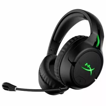 Игровые гарнитуры Hyperx CloudX Flight с микрофоном, черный/зеленый
