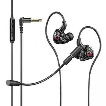 Игровые игровые наушники с игровыми проводными наушниками с отключением микрофона веб-игровые наушники, микрофон, наушники, микрофон, чёрный