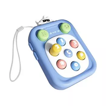 Игровые игрушки для детей от 3 до 12 лет, ручная игра Ударь крота , сенсорные игрушки для путешествий, занятия в дороге, игры в машине, для малышей One Size синий