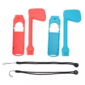 Игровые клюшки для гольфа Эргономичные регулируемые ручки для контроллера для гольфа с двойной защитой для Switch разноцветный