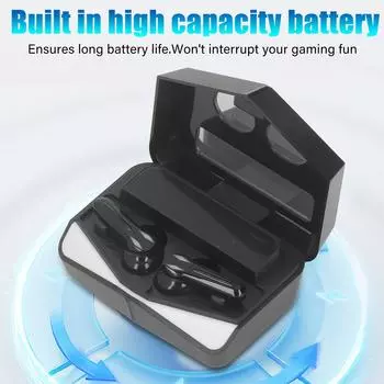 Игровые наушники Bluetooth с низкой задержкой и встроенным микрофоном, беспроводные игровые наушники для телефона, ноутбука