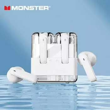 Игровые наушники Monster XKT12 Bluetooth 5,3 TWS Беспроводная гарнитура HIFI Звуковые наушники с шумоподавлением