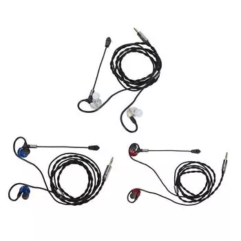 Игровые наушники с микрофоном Легкие чувствительные проводные съемные игровые наушники диаметром 3,5 мм для мобильных устройств Red