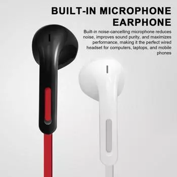 Игровые наушники с микрофоном, водонепроницаемая, HIFI, шумоподавление, 3,5 мм, проводная гарнитура с объемным басовым звуком красный