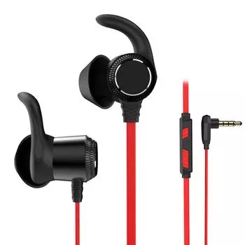 Игровые наушники TAIOU TG10 USB-проводные наушники для ноутбука с микрофоном с шумоподавлением 3.5mm чёрный/красный