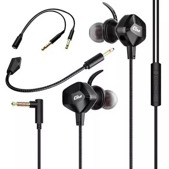 Игровые наушники YOLODE с проводным кабелем-преобразователем, улучшенным звуком, глубоким игровым видео, идеальным подарком для PS5, PS4, PS3, смартфона, ПК, Nintendo Switch